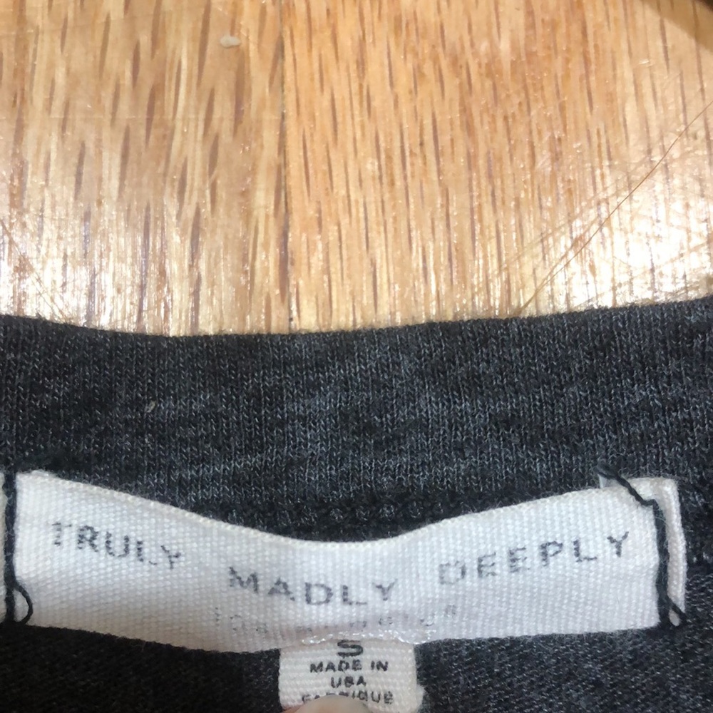 Dark Grey longhorn cropped tank top - Picture 3 of 8